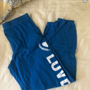 PINK Victoria's Secret Pants - VS PINK BLUE CAMPUS PANT PINK Victoria's Secret Pants - VS PINK BLUE CAMPUS PANT
